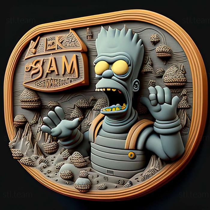 3D модель Гра Сімпсони Барт проти космічних мутантів (STL)